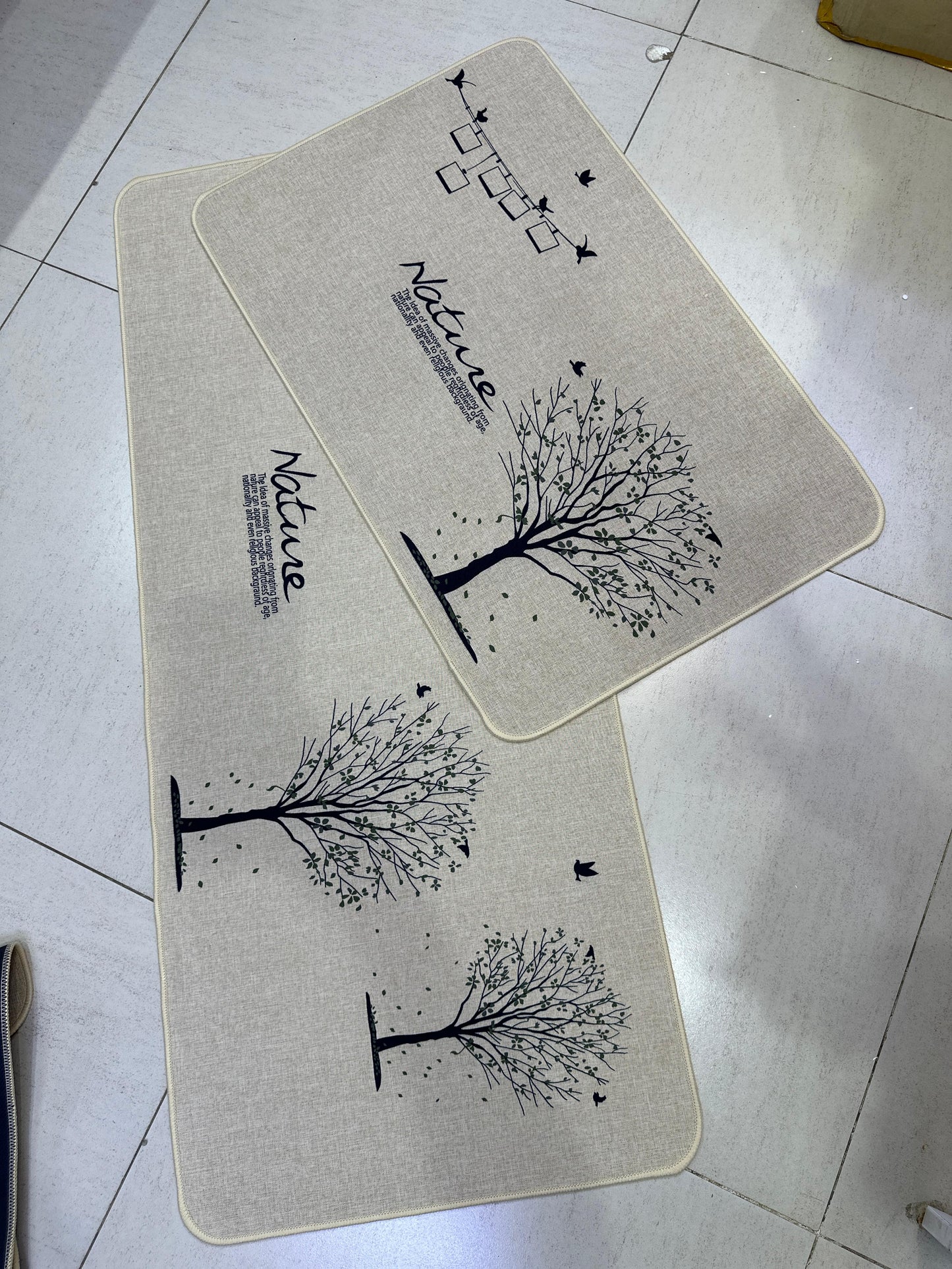 High Quality 2PC Rubber Kitchen Mats