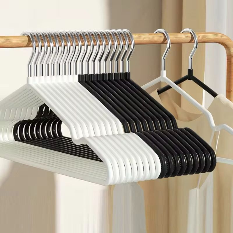 Non Slip Metal Hanger With PVC coating 10set