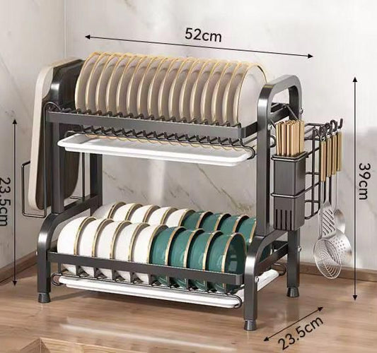 Heavy Duty 2 Tier Dish Drying Rack