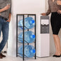 3 Tier Water Bottle Holder Rack With Upper Storage