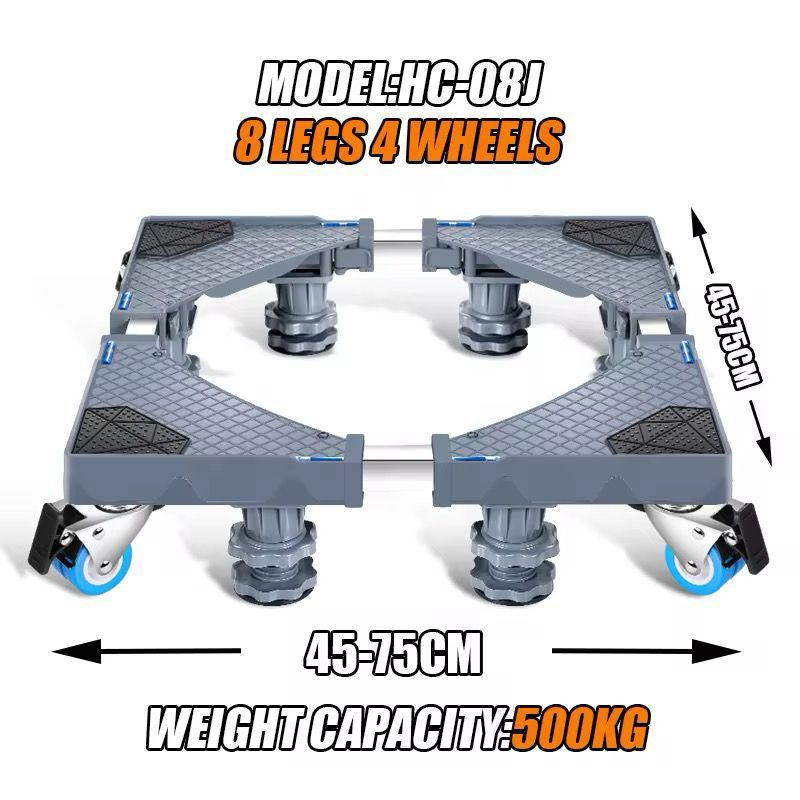 Heavy duty Adjustable base For Washing Machines & Refrigerator (500kg)