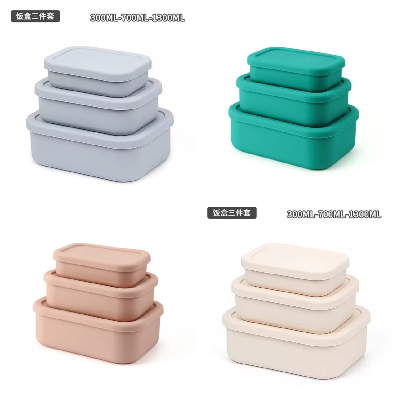 Silicone Lunch Box Set