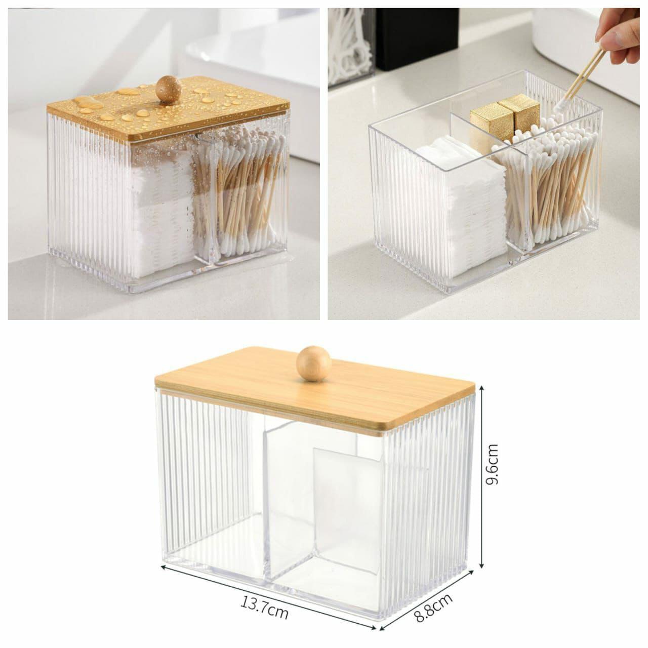 3 Compartment Acrylic Makeup Organizer