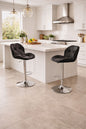Leather Adjustable Bar Stool