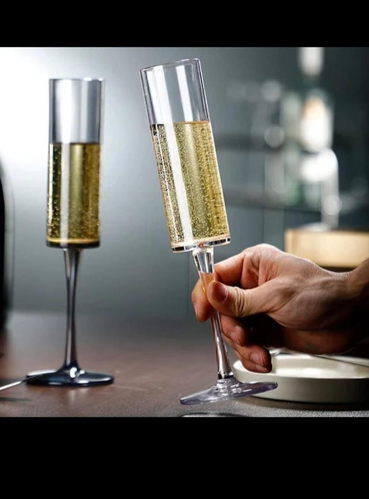 6pcs Crystal Champagne Glass