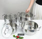 8PCS Tripply Stainless Cookware Set