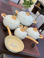 9pcs Forged Aluminium Ceramic Cookware Set