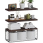 Solid Pine Wood Bathroom Floating Shelves