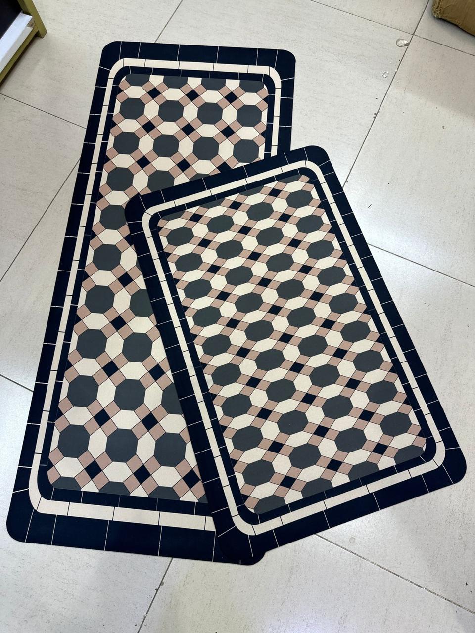 2 Pc Rubber Kitchen Mats