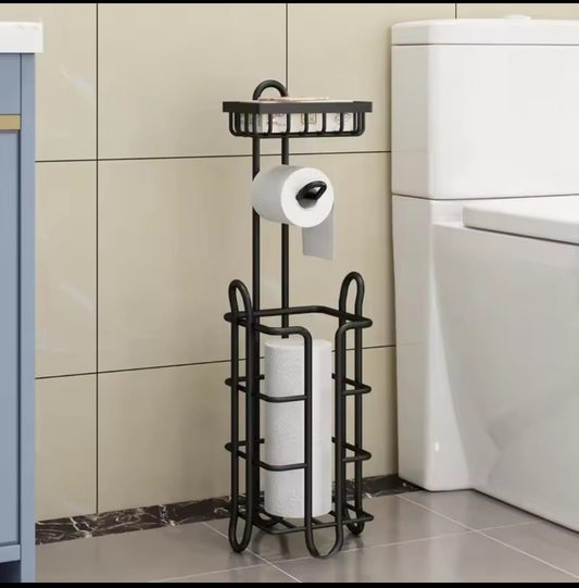 Heavy-Duty Toilet Paper Holder Stand