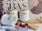 Ceramic Tea Coffee Sugar Canister
