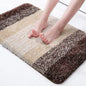 Shaggy Ultra Soft Water Absorbent Striped Bathroom Mat