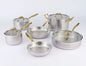 10 PCS Stainless Steel Cookware Set