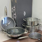 9PCS Stainless Steel Cookware Set