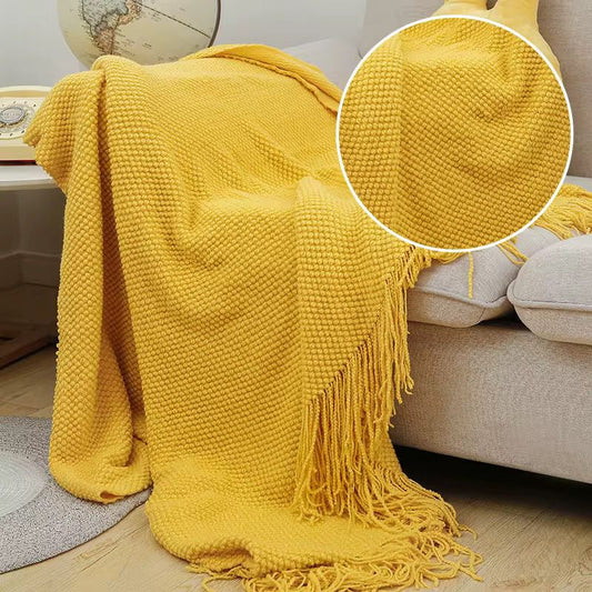 Knitted Light Weight Throw Blanket