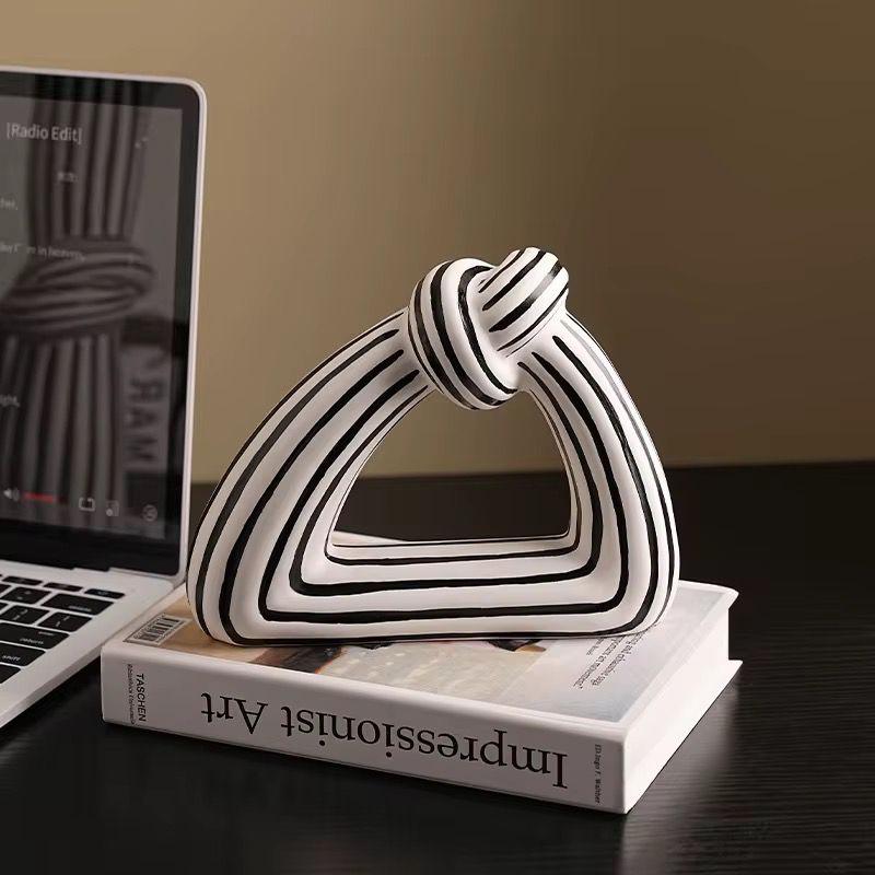 Black & White Stripes Abstract Home Decoration