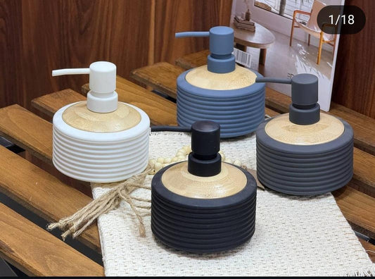 390ml Bamboo Luxury Lotion Pump Bottle