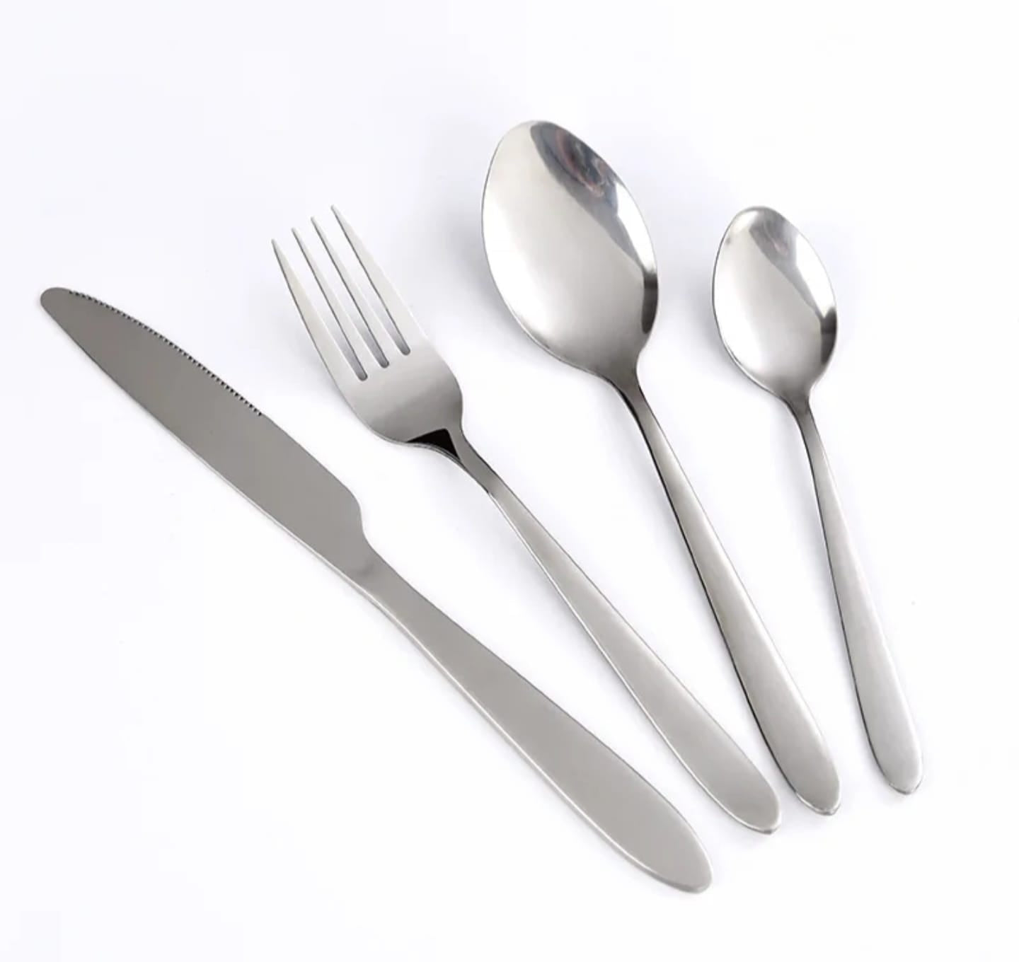 18pcs Hammered Cutlery Stainless Steel Set