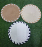 6pcs Round Elegant Braided Table Mats