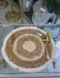6pcs Modern Woven Round Rattan Placemats