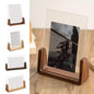 Acrylic Photo Frame with Wooden Base