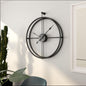 Black Round Double Ring Wall Clock