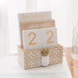 Luxury Wooden Block Calendar