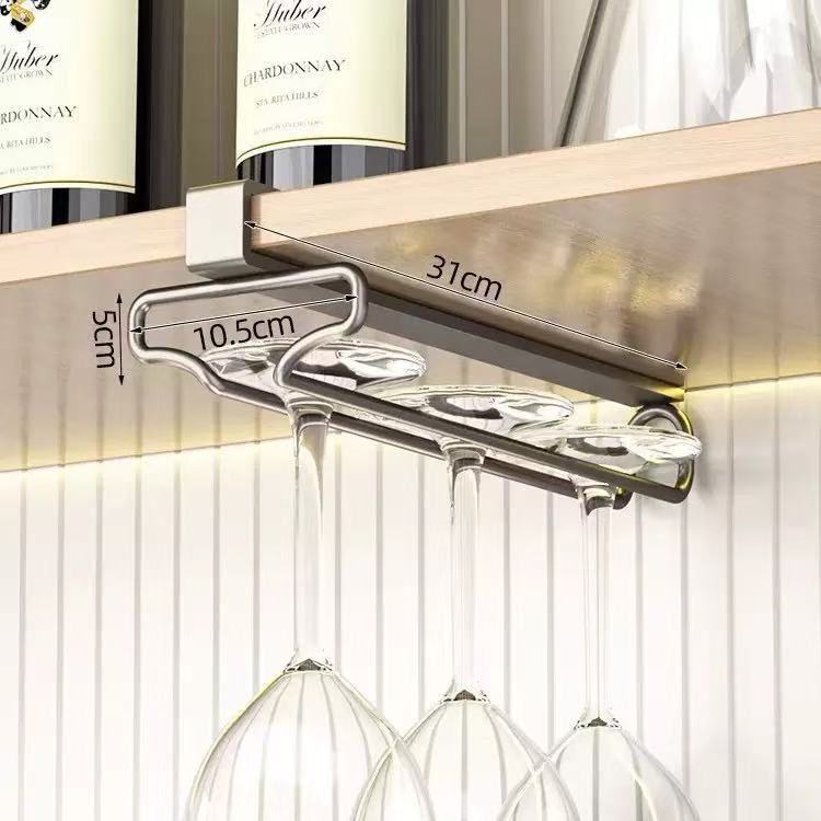 Under-Cabinet Wine Glass Holder