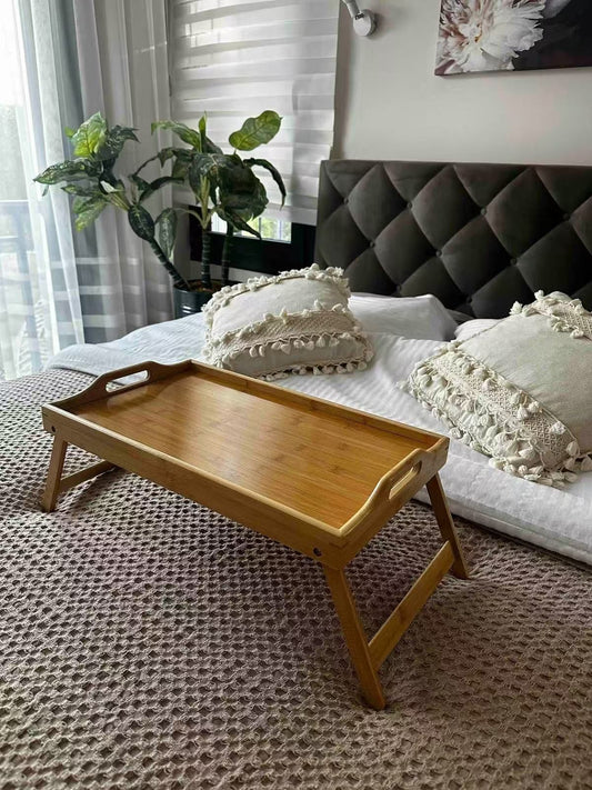 Foldable Bamboo Bed Tray