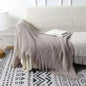Throw Blanket with Tassels