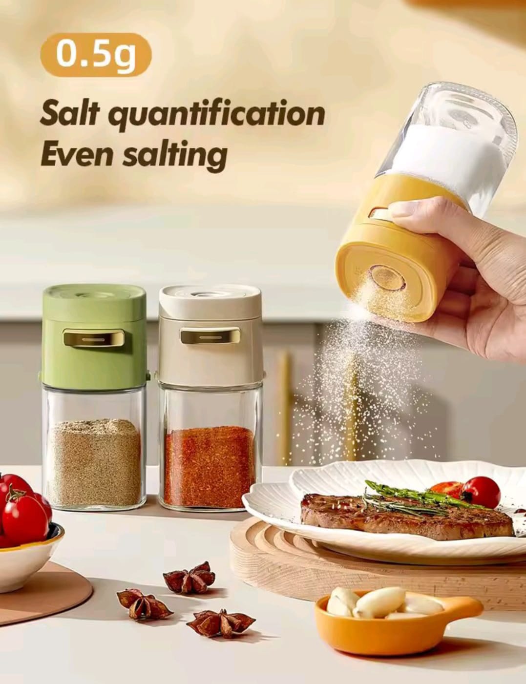 Glass Quantitative Seasoning Jar