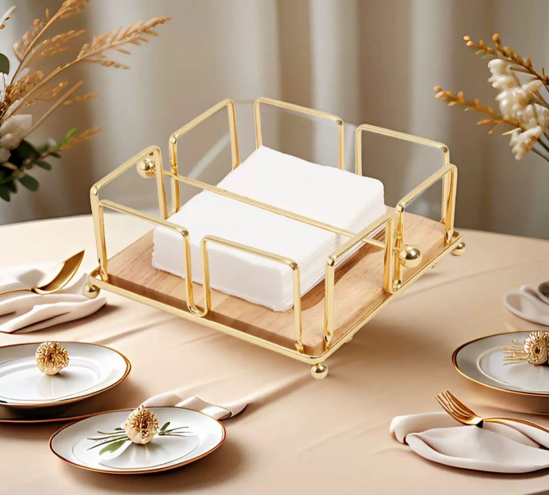 Luxury Metallic Serviette Holder