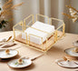 Luxury Metallic Serviette Holder