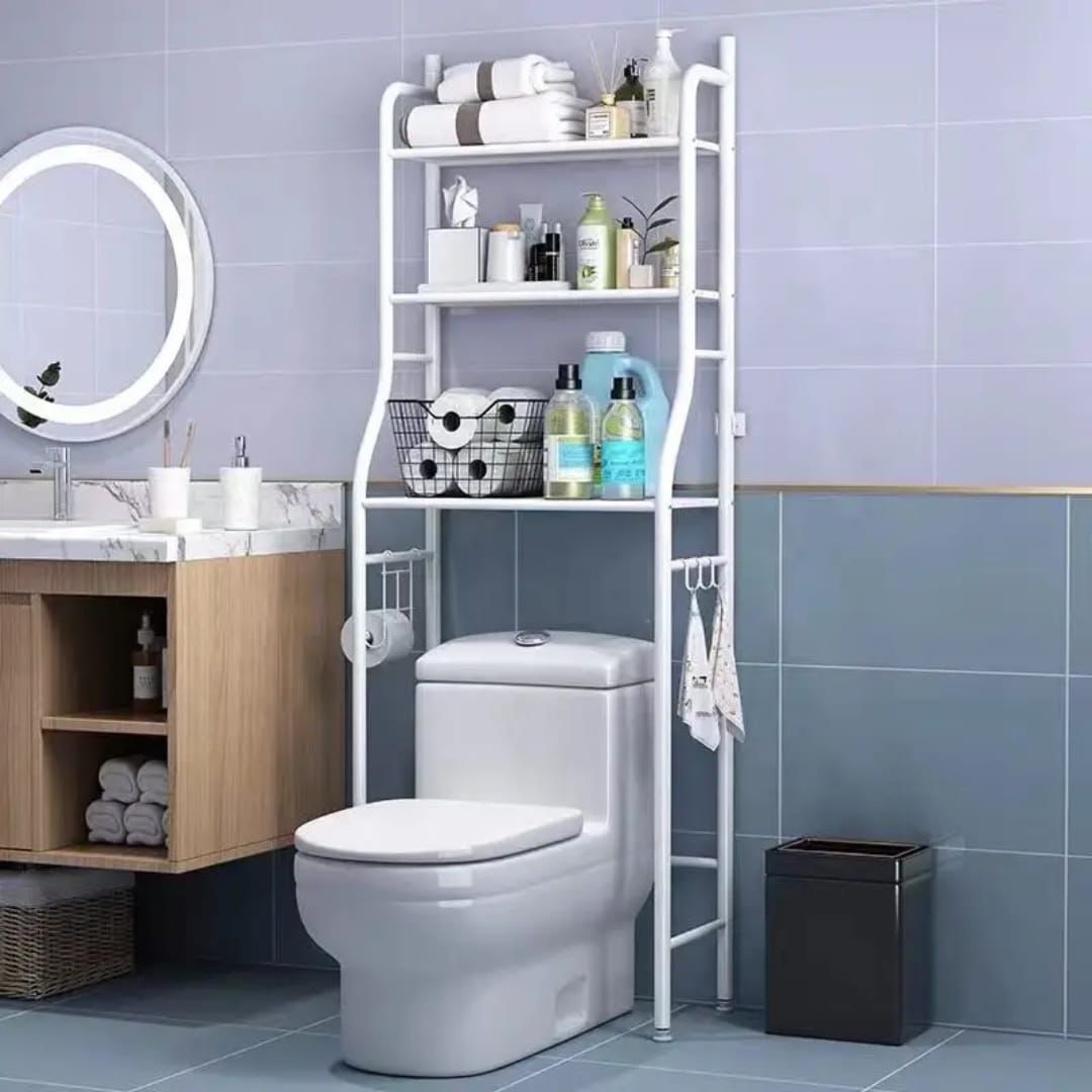 Metal Over Toilet Organizer Rack