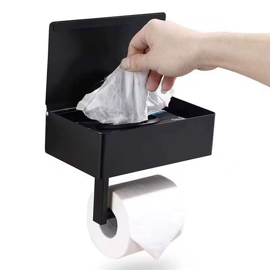Toilet Paper Holder with Storage Box