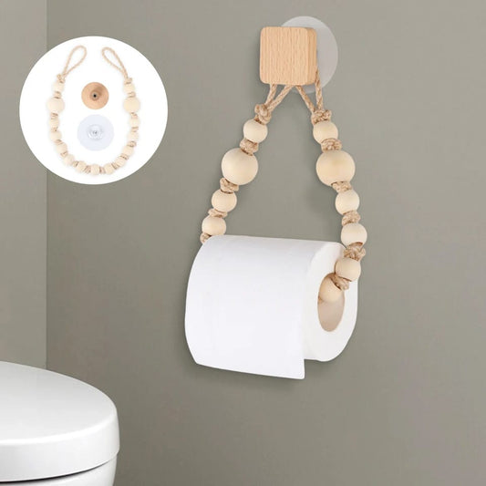 Bathroom Wooden Hook Paper Towel