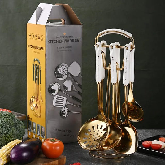 7pcs Spatula Soup Spoon Kitchenware Set