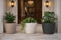 Marble Coated Minimalist Design Flower Planters