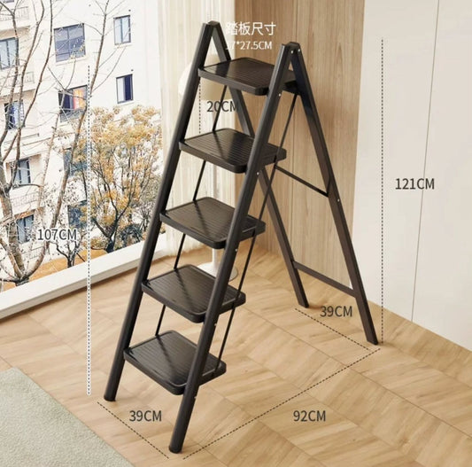 Anti-slip Black Foldable Stepper Ladder