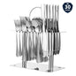 Stainless Steel Tableware 30-piece Set