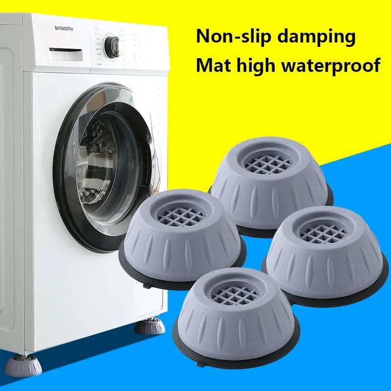 4PCS Gray Washing Machine Universal Foot Pad
