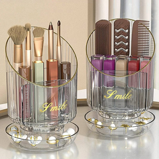Rotating Makeup Brush Bucket