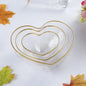 3pcs Heart-Shaped Golden Bowl