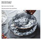 3pc Set Glass Plate Irregular Dinner Plates