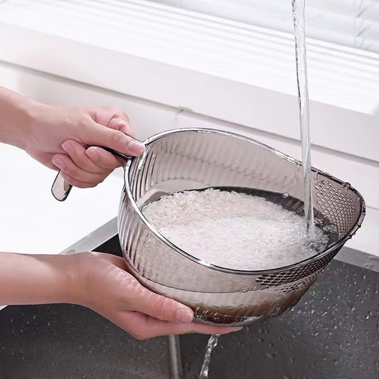 Acrylic Rice Washing Bowl