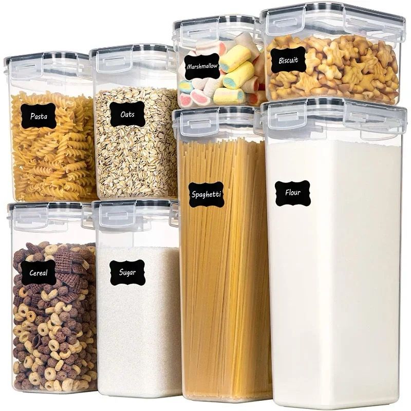 8pc Food / cereal Pantry Storage Containers