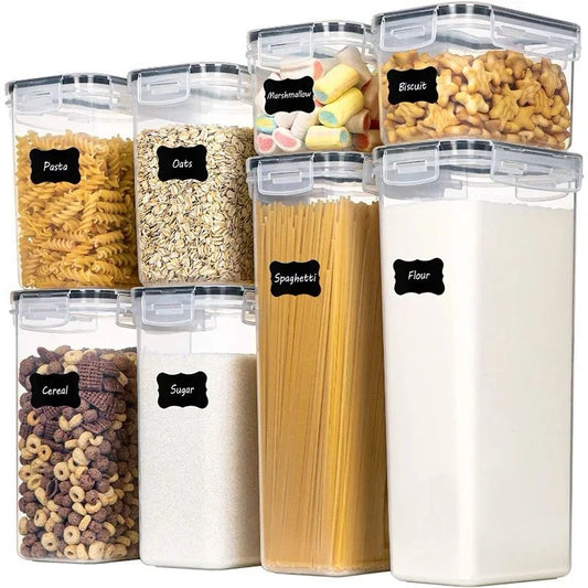 8pc Food / cereal Pantry Storage Containers