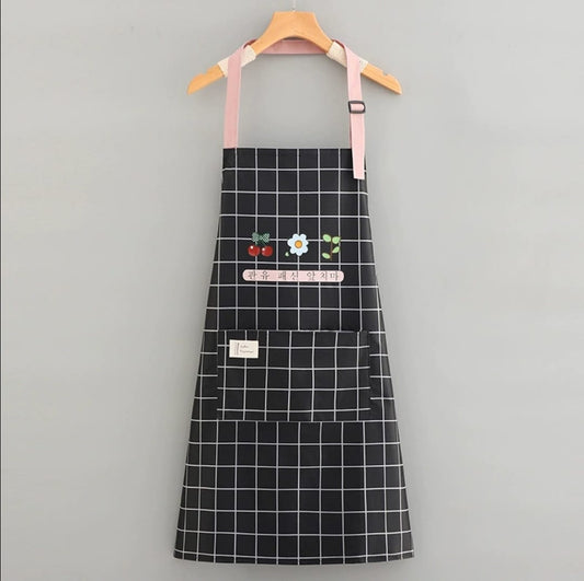 Waterproof Cute Checked Floral Aprons