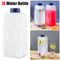 2L Square Plastic Fridge Water Bottle