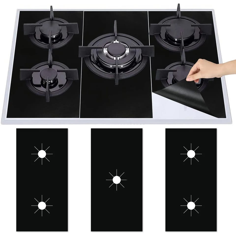 1 Set 5-Hole Gas Stove Pad Protective Cover
